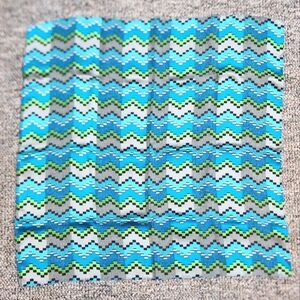 Kenneth Cole Zig Zag Chevron Pixel Silk Neck Scarf